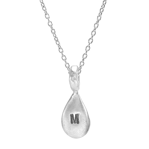 Sterling Silver Necklace With Initial